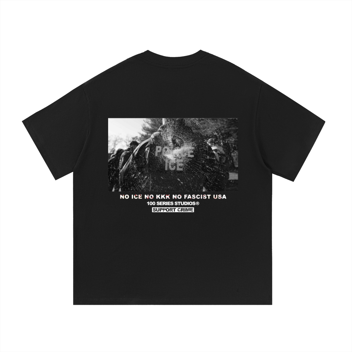 100 SERIES STUDIOS X SUPPORT CRIME (ASSAULT I.C.E.) SHIRT - OG SUPPORT CRIME COLORWAY