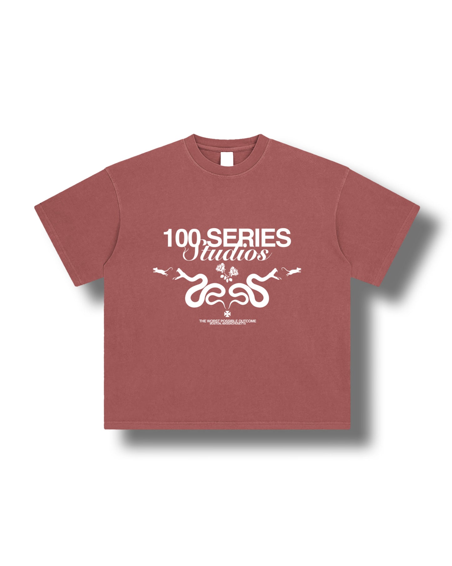 Off The Yard (Washed 250 GSM Tee) BRICK VERSION