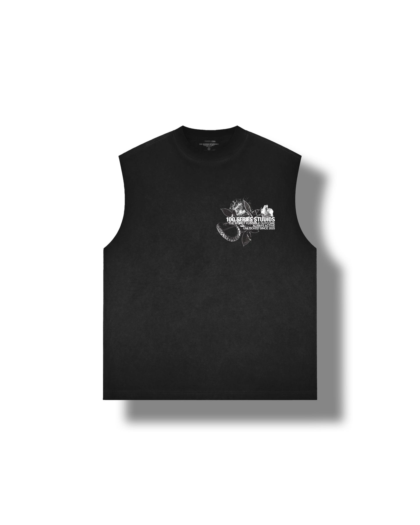 In Bloom (Reversed Wash Cut Off Tank)
