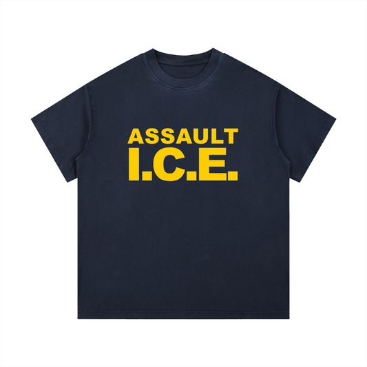 100 SERIES X SUPPORT CRIME - ASSAULT I.C.E. (NAVY SHIRT)