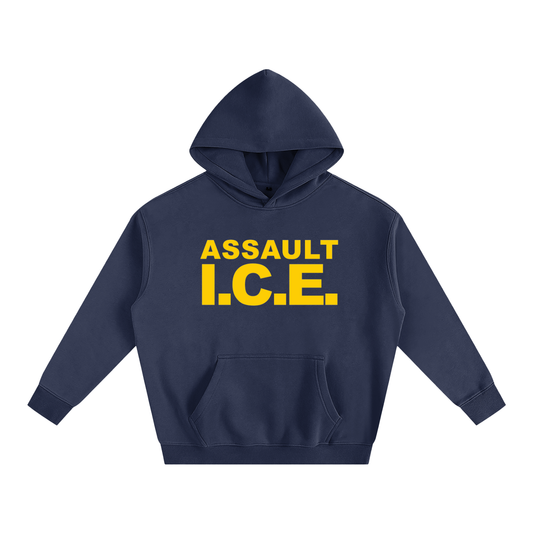 100 SERIES X SUPPORT CRIME - ASSAULT I.C.E. (NAVY HOODIE)
